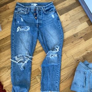 Forever 21 boyfriend ripped jeans